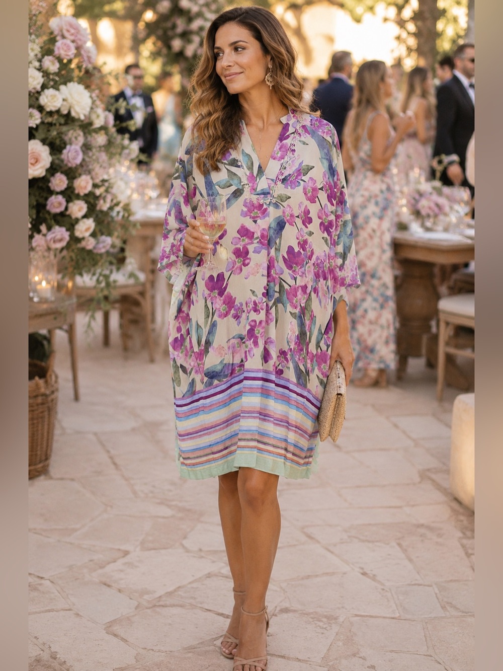 Bl^nk London Nadiya Floral Dress Tunic Anthropologie medium